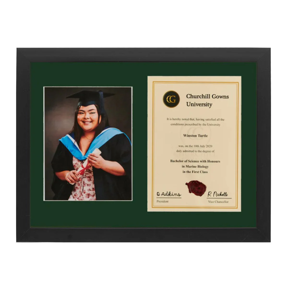 Double Modern Certificate Frame