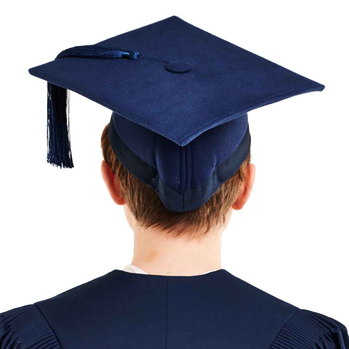 Premium Navy Mortarboard (Hire) - Image 2